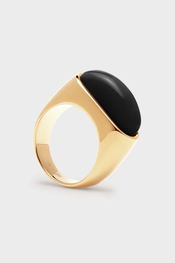 Coluri Lorde Statement Ring - Jet Black