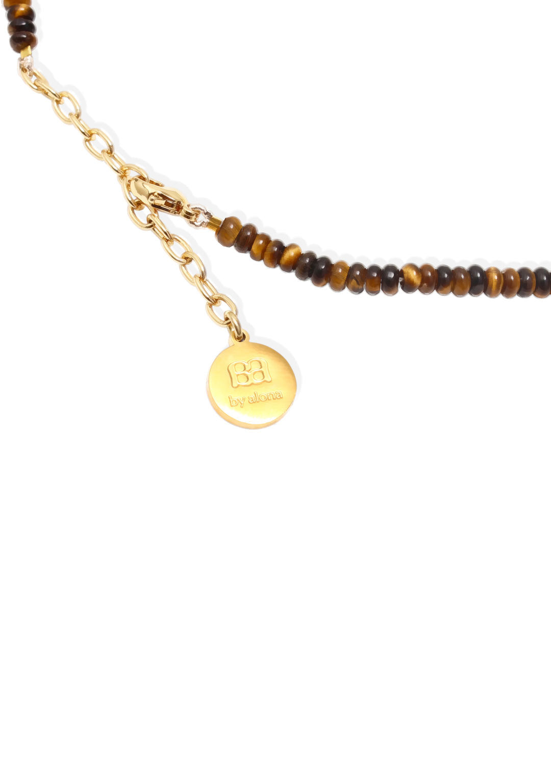 By Alona Lucie Necklace - Gold and Tigers Eye
