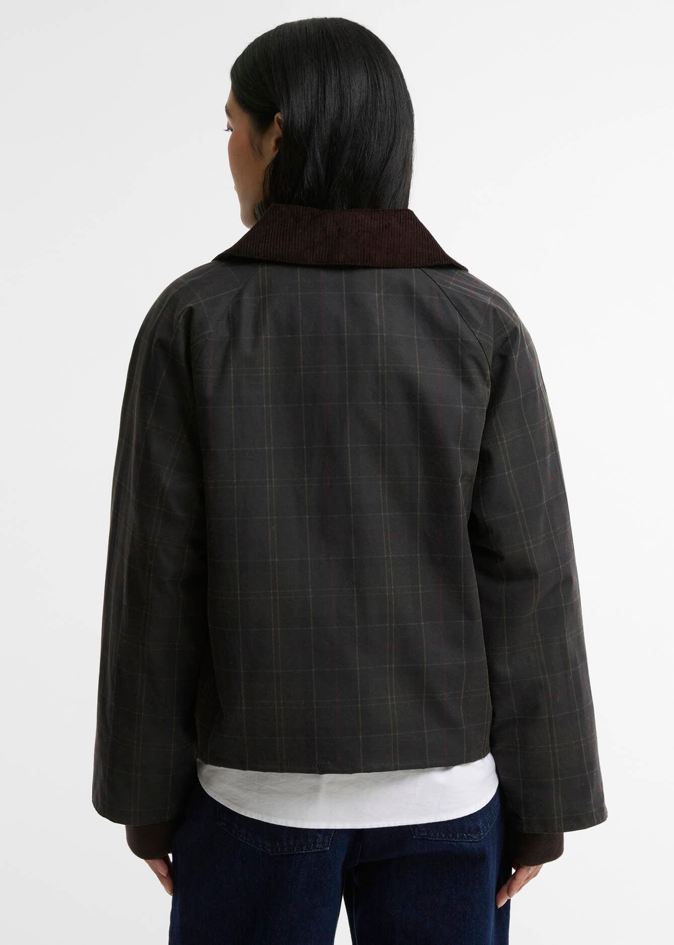Barbour Arlene Checked Wax Jacket