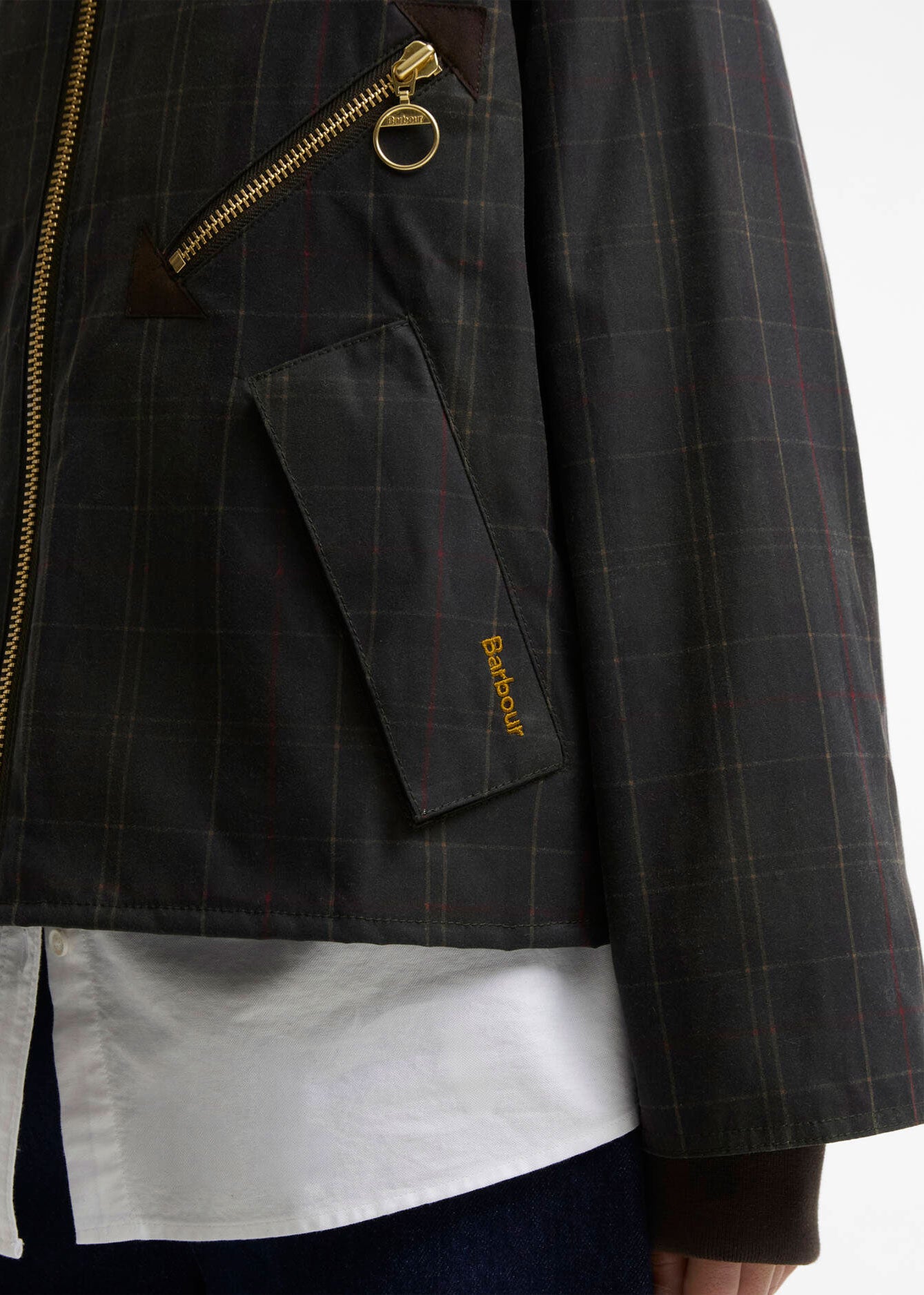 Barbour Arlene Checked Wax Jacket