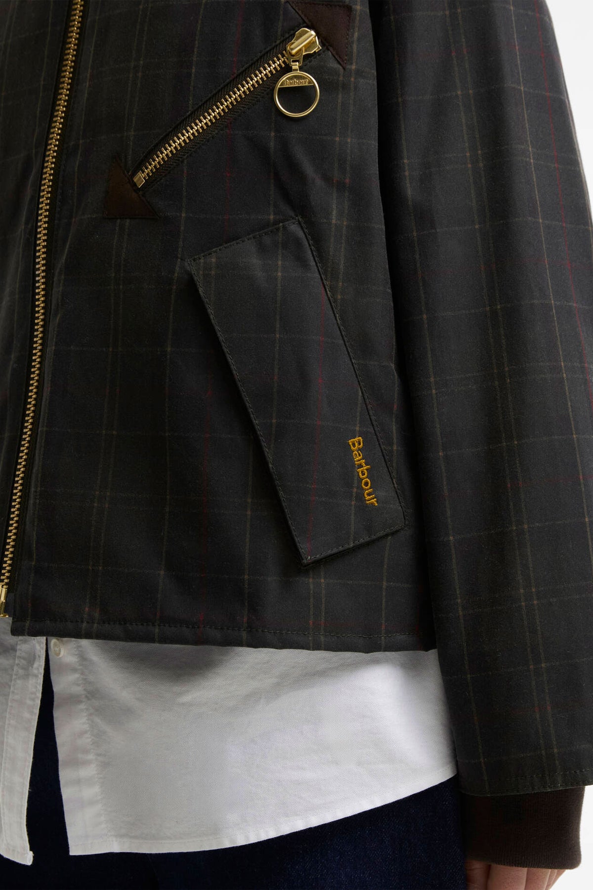 Barbour Arlene Checked Wax Jacket