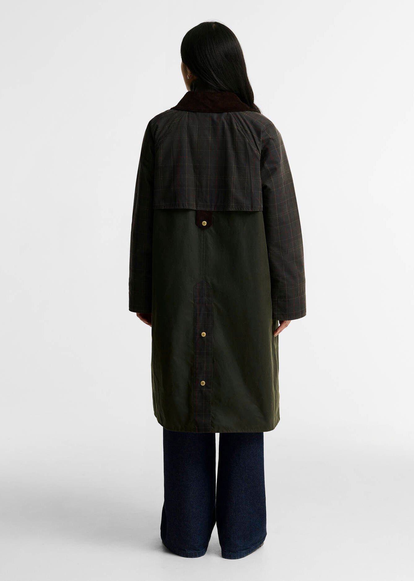 Barbour Checked Kirklees Wax Jacket