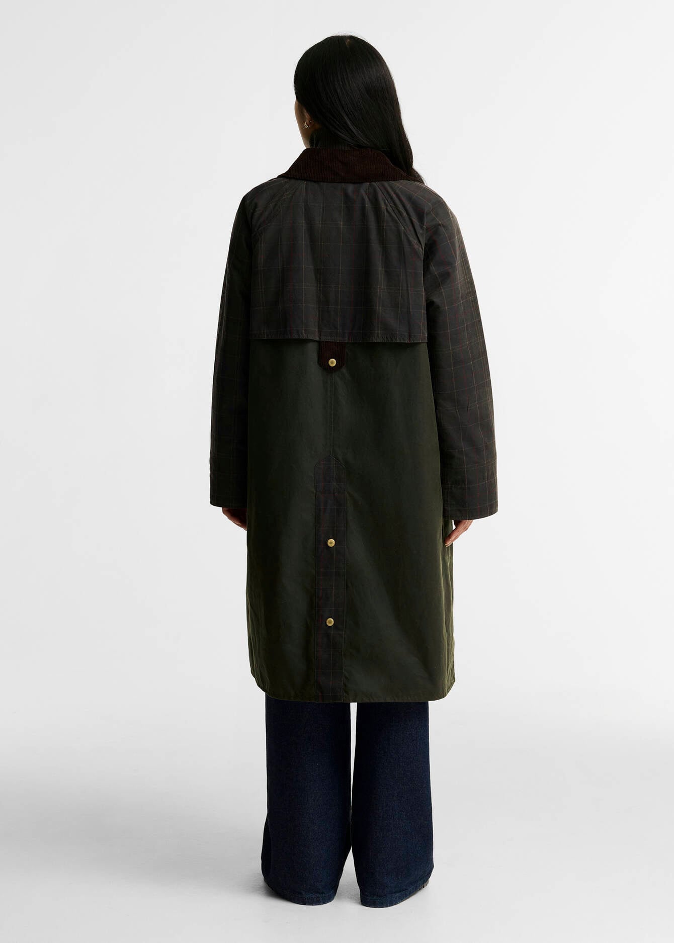 Barbour Checked Kirklees Wax Jacket