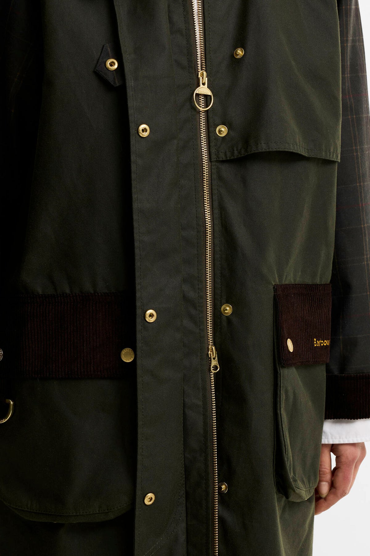 Barbour Checked Kirklees Wax Jacket