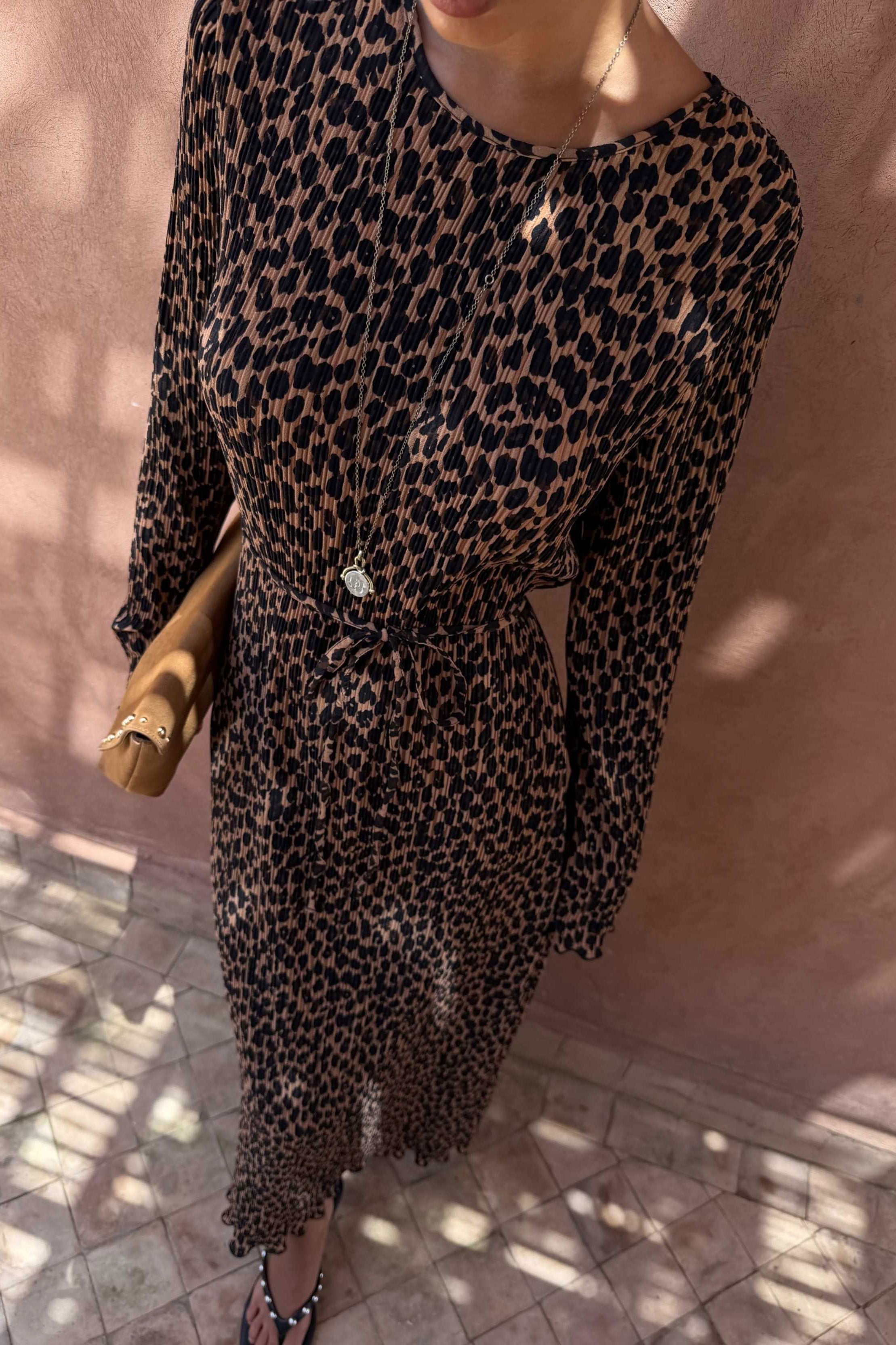 Never Fully Dressed Leopard Gaia Dress