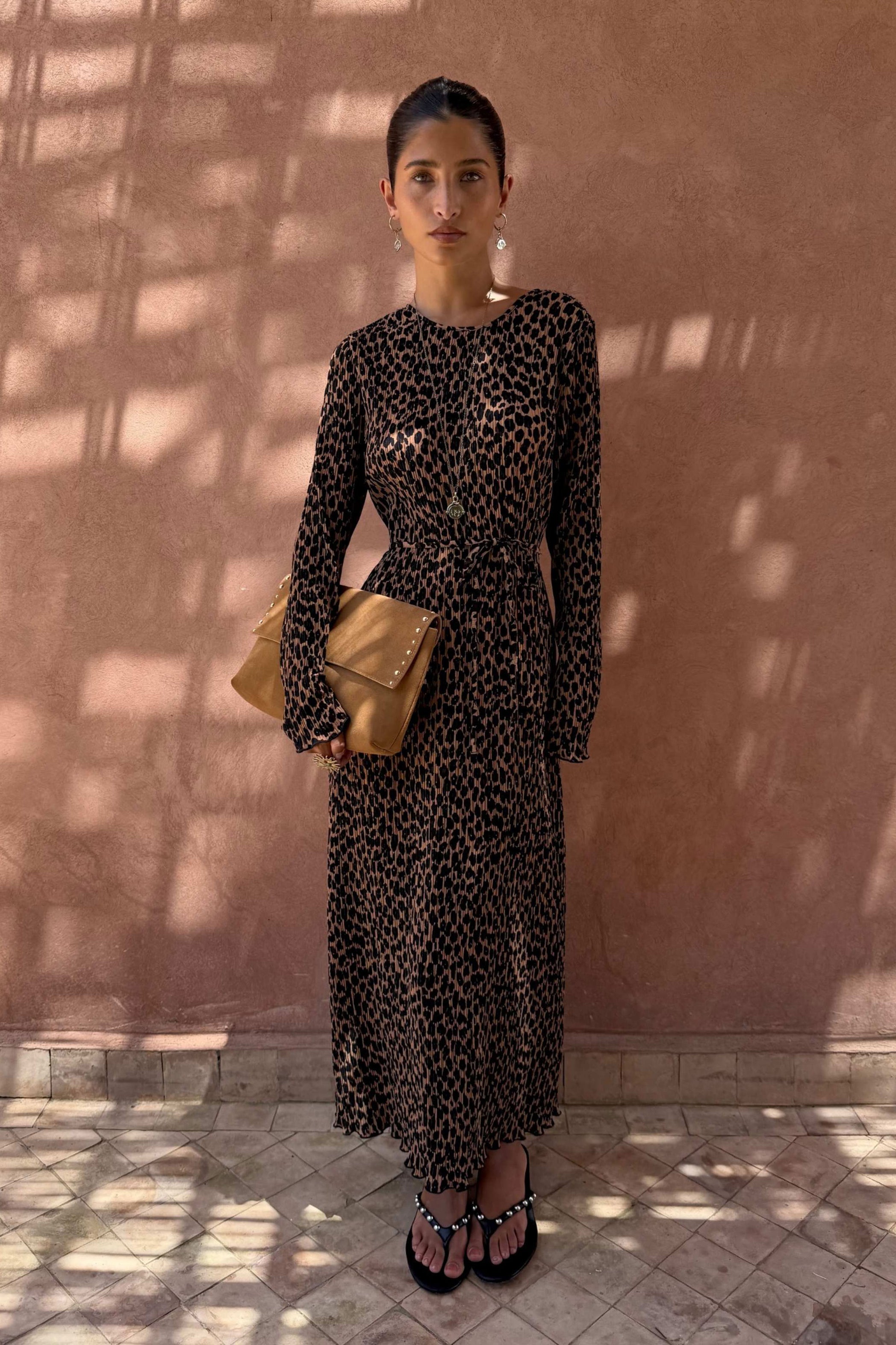 Never Fully Dressed Leopard Gaia Dress