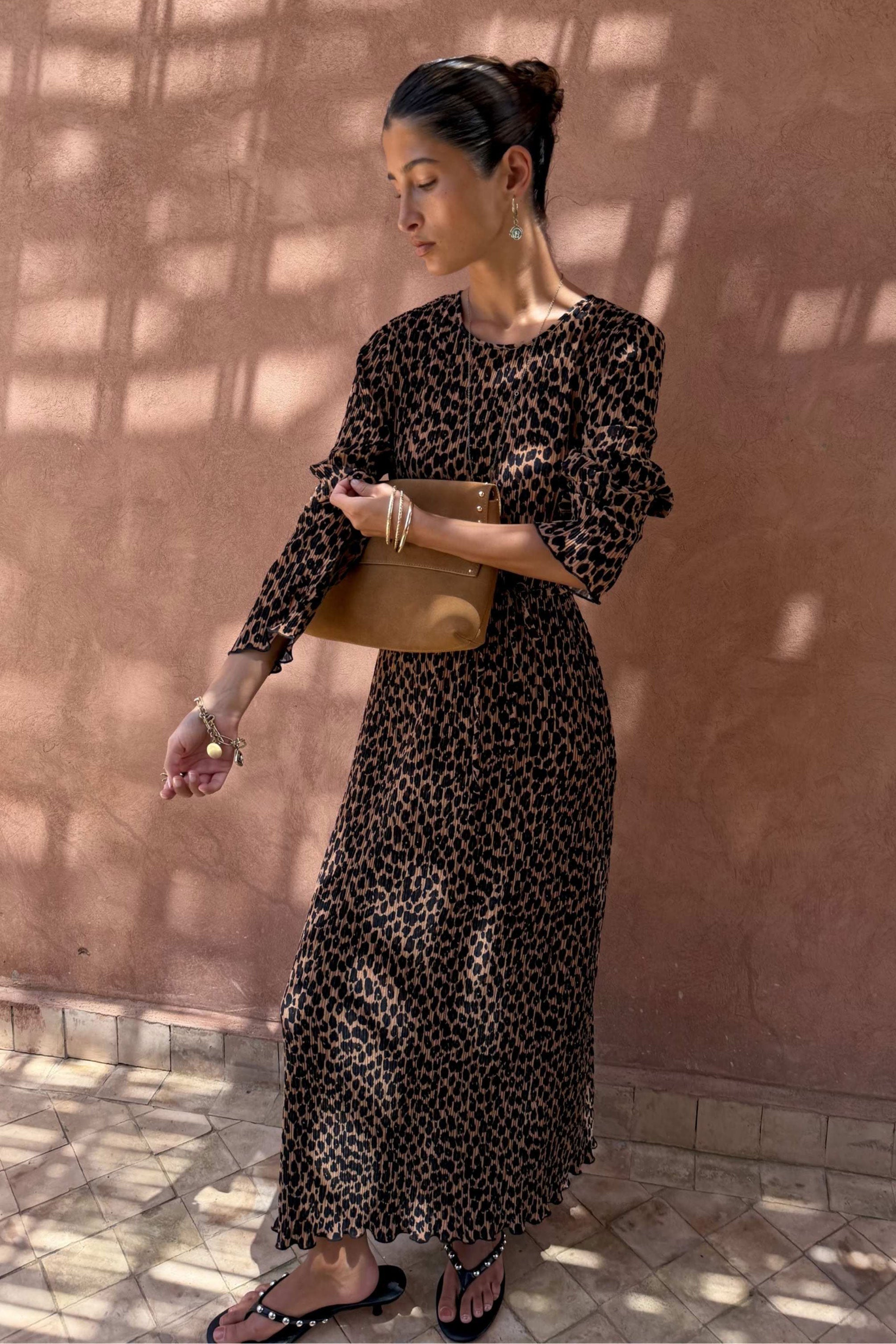 Never Fully Dressed Leopard Gaia Dress
