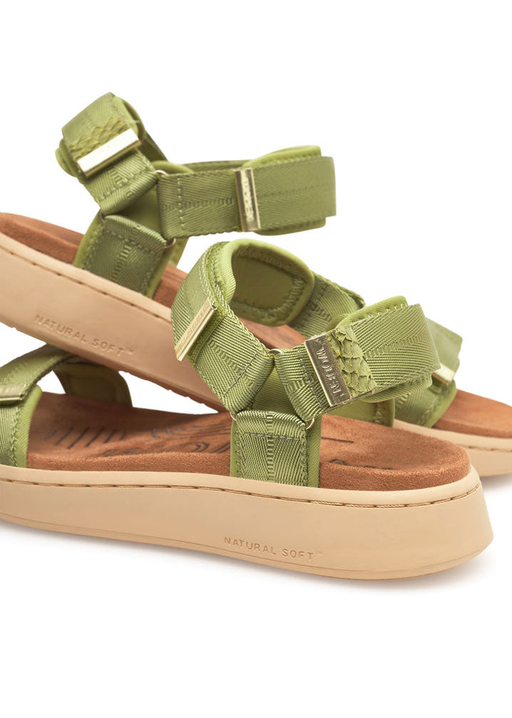 Woden Line Sandals - Bambus Green