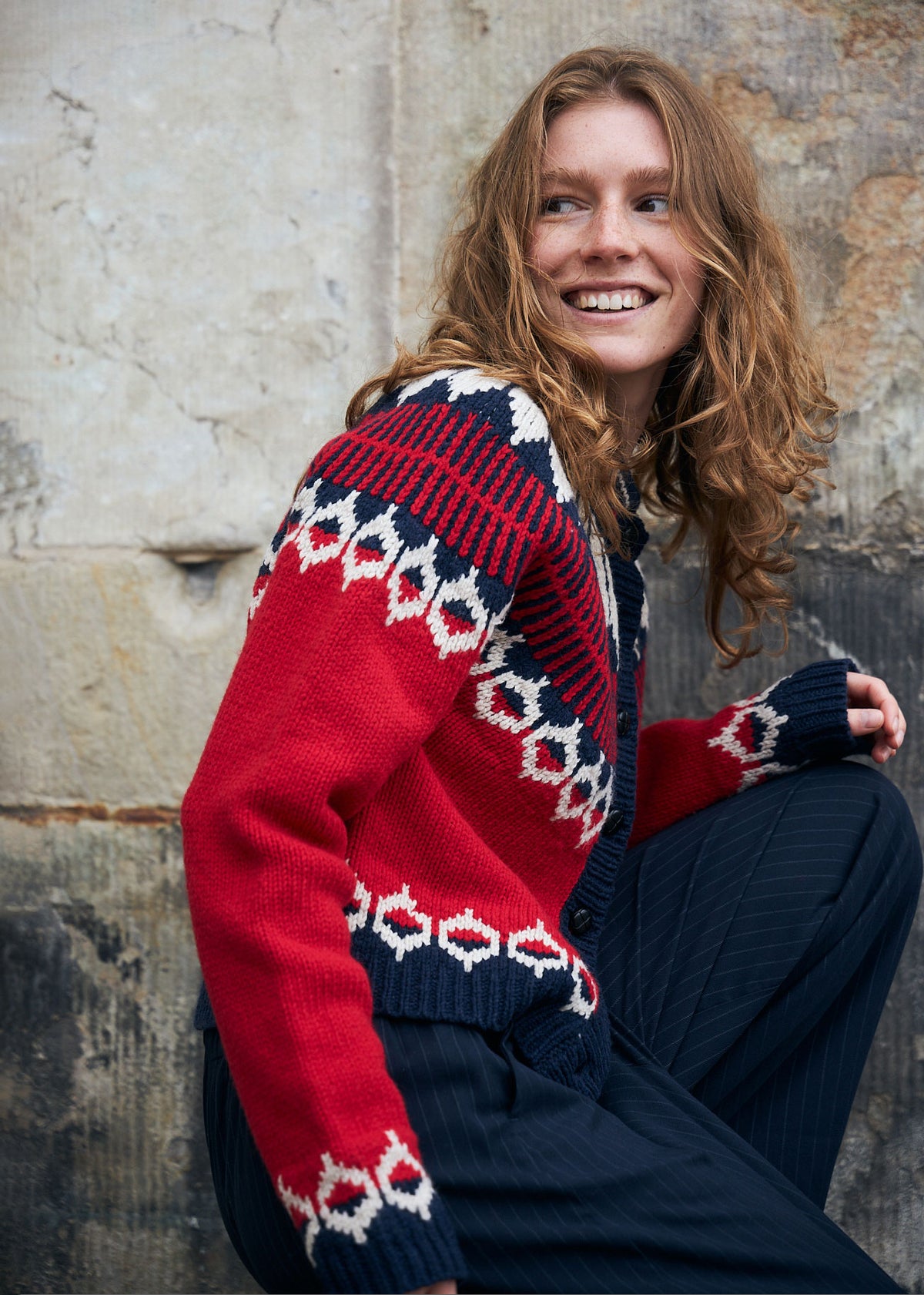 Lollys Laundry ClareLL Knit Cardigan - Red