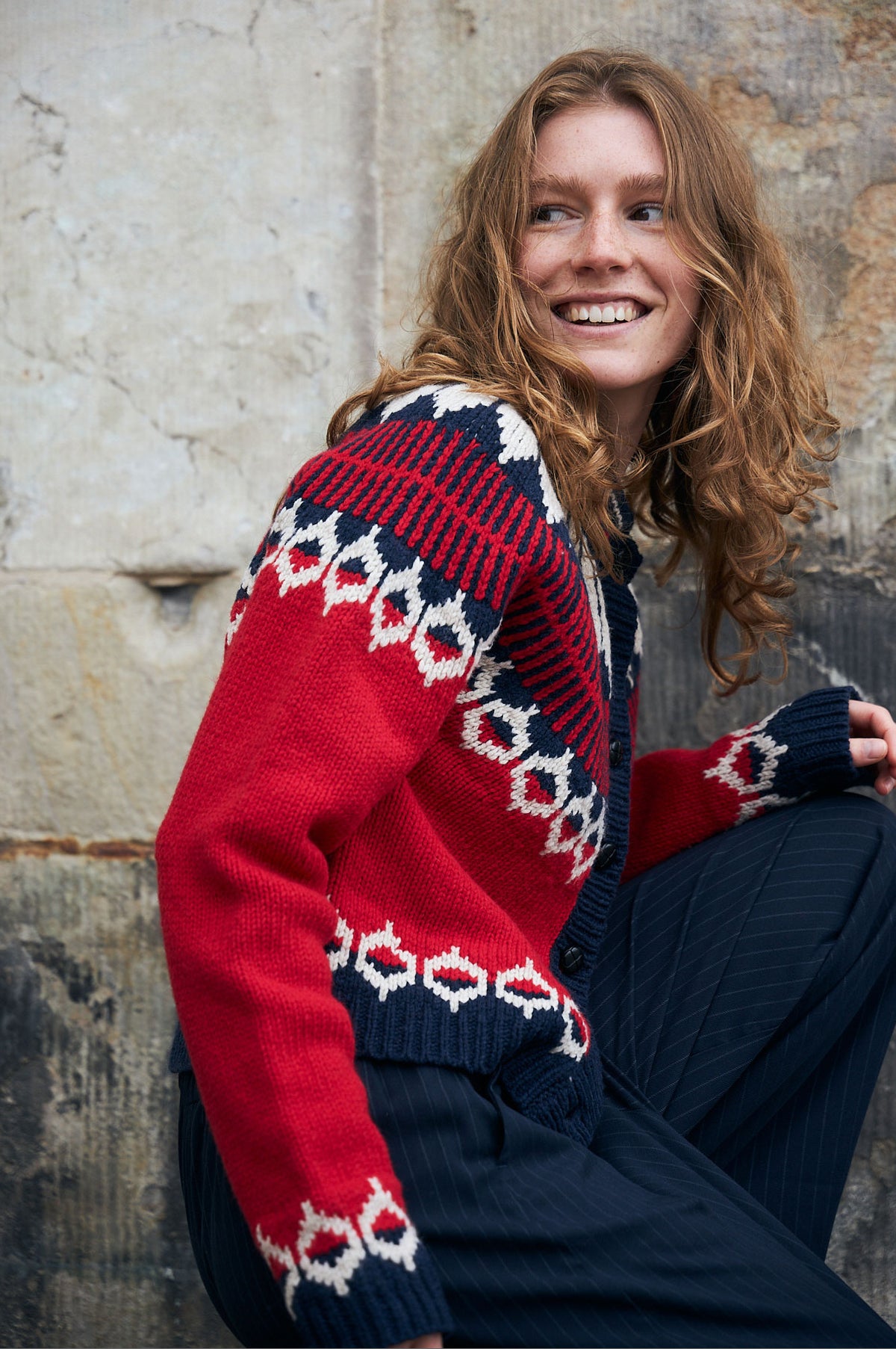 Lollys Laundry ClareLL Knit Cardigan - Red