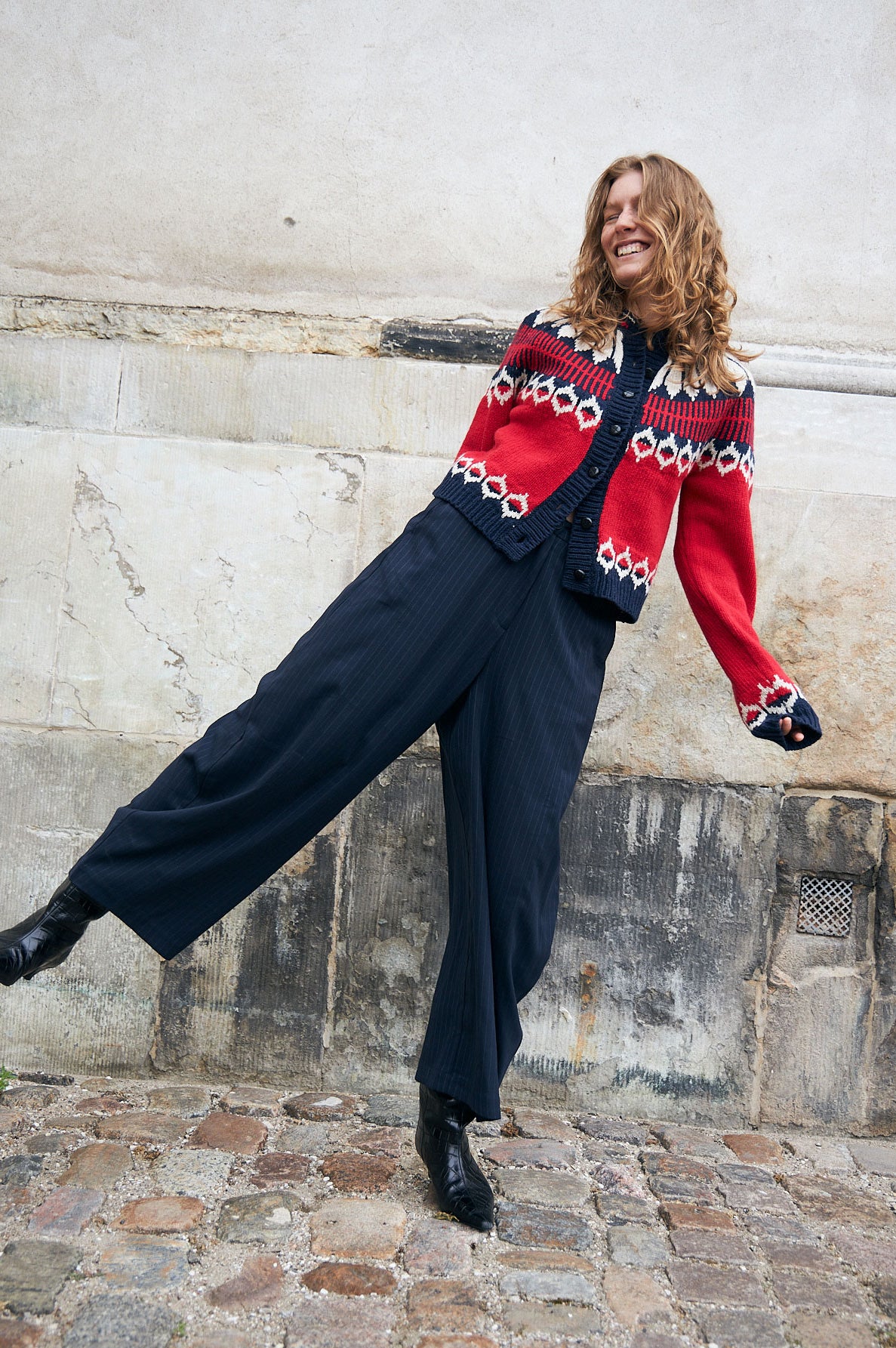 Lollys Laundry ClareLL Knit Cardigan - Red