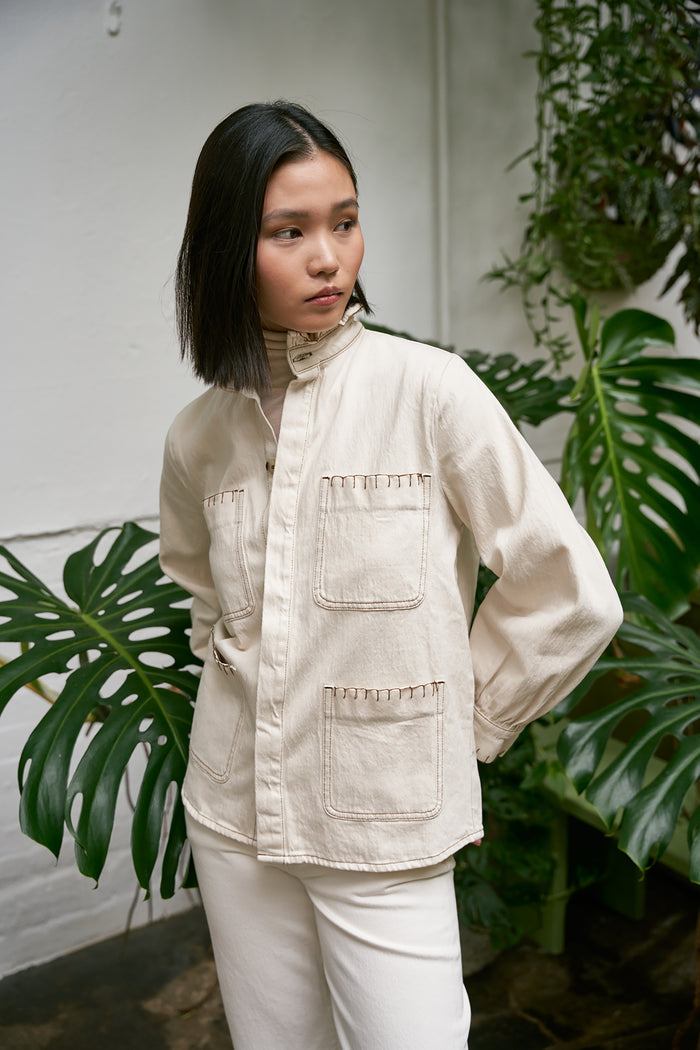Seventy + Mochi - Pablo Jacket - in Ecru
