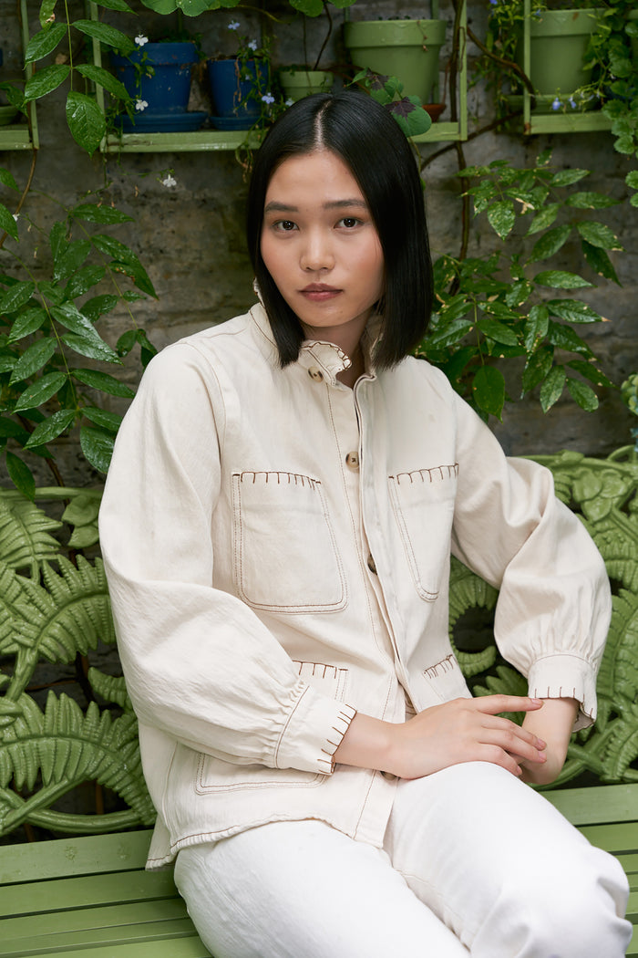 Seventy + Mochi - Pablo Jacket - in Ecru