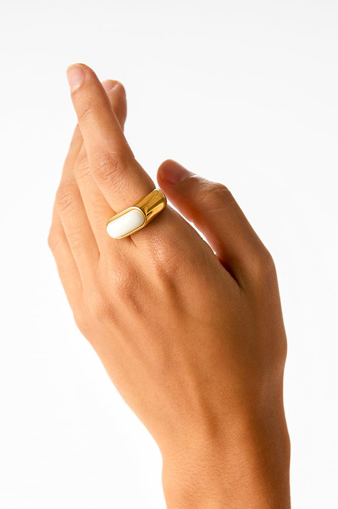 Coluri Lorde Statement Ring - Snow