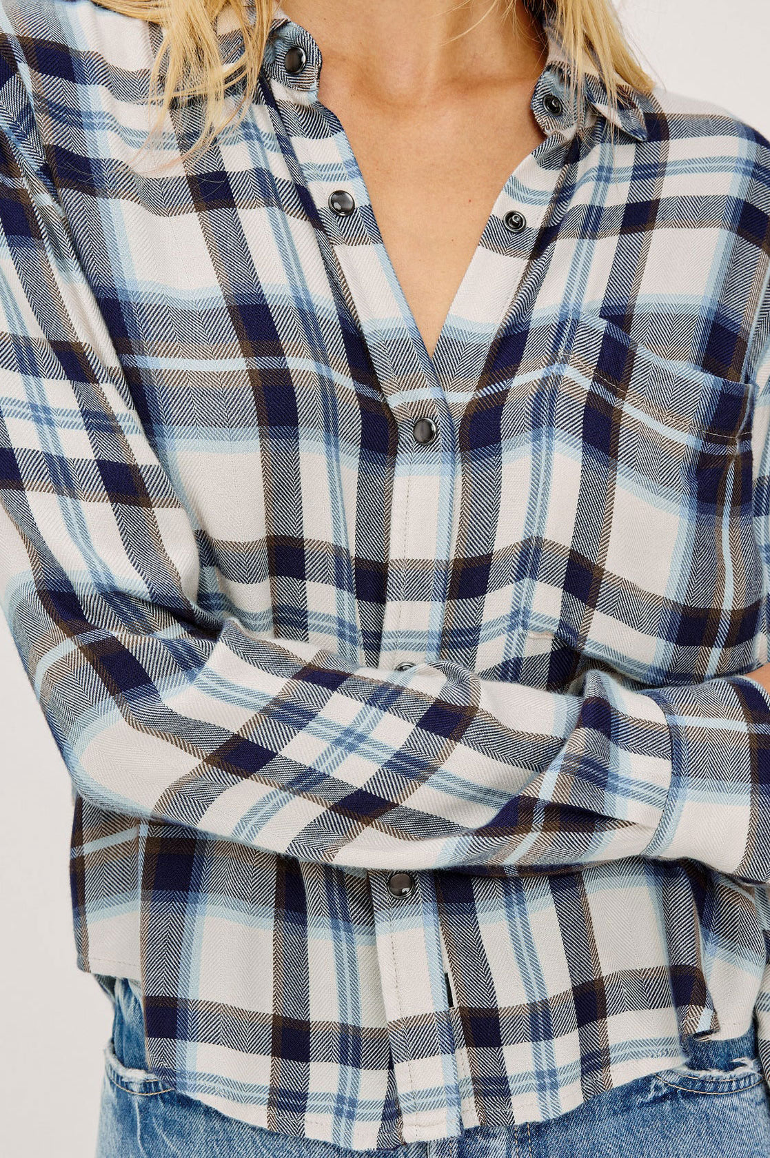 Rails Malin Shirt - Ecru Midnight