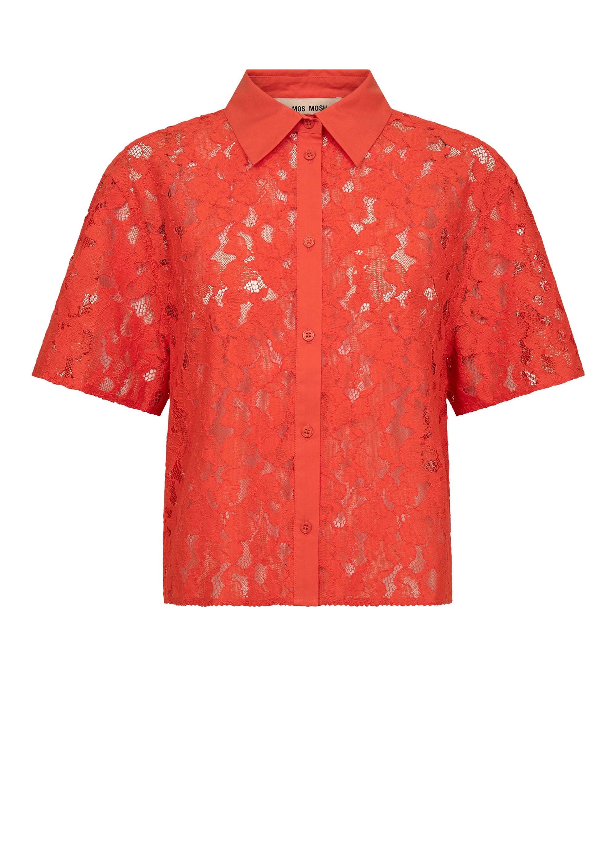 MOS MOSH MMLia River Lace Shirt - Spicy Orange