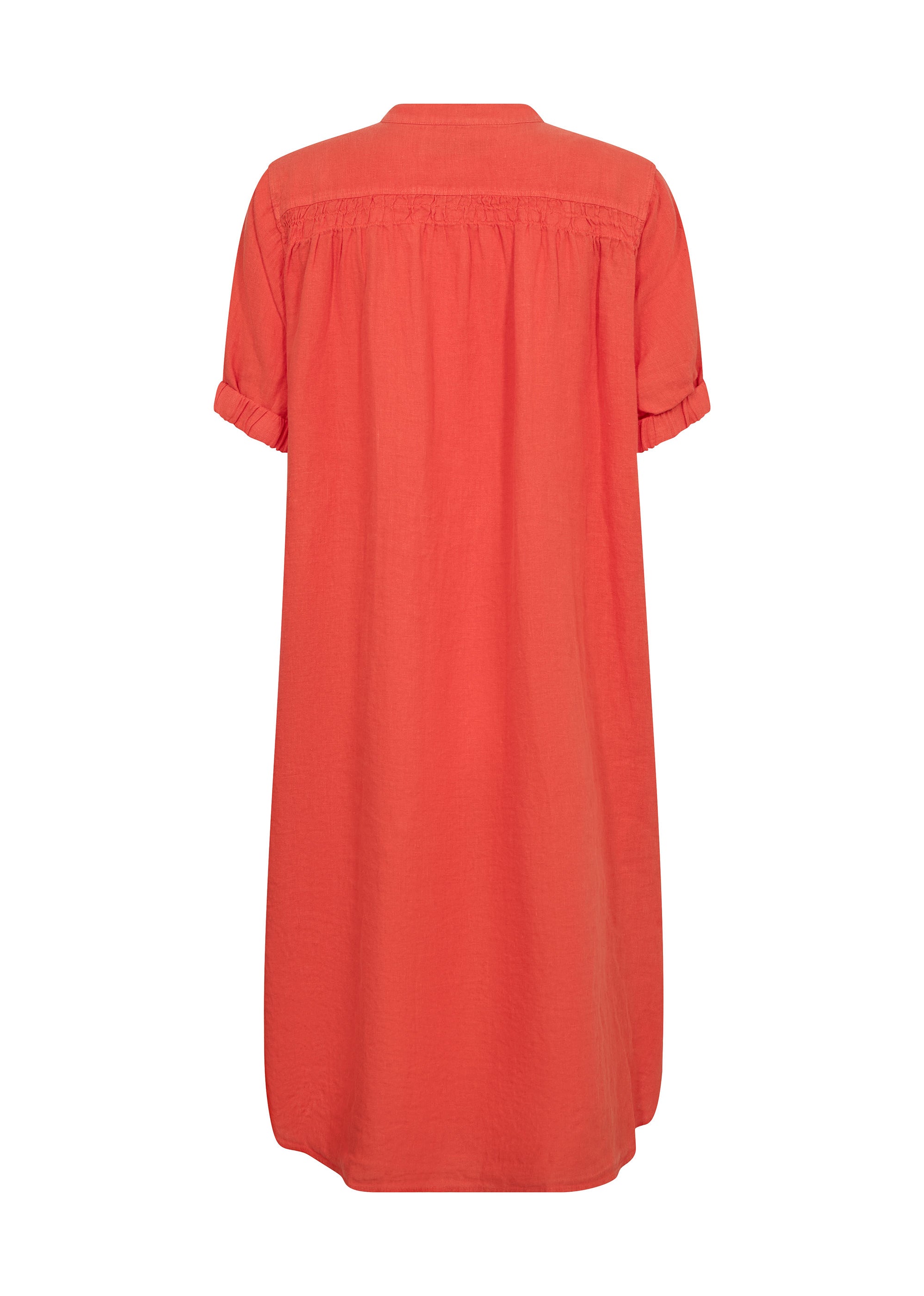 MOS MOSH MMArleth SS Linen Dress - Spicy Orange