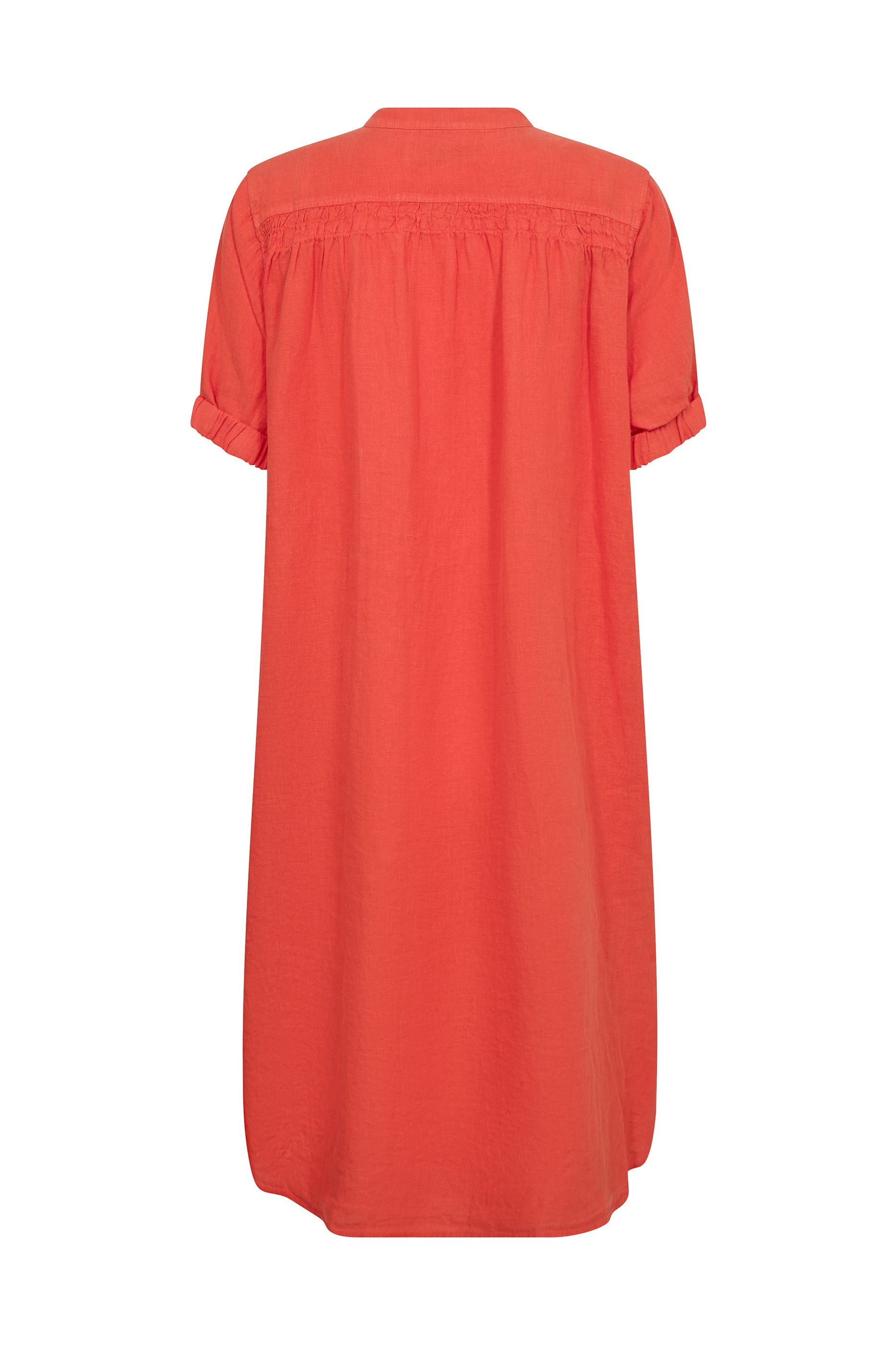 MOS MOSH MMArleth SS Linen Dress - Spicy Orange