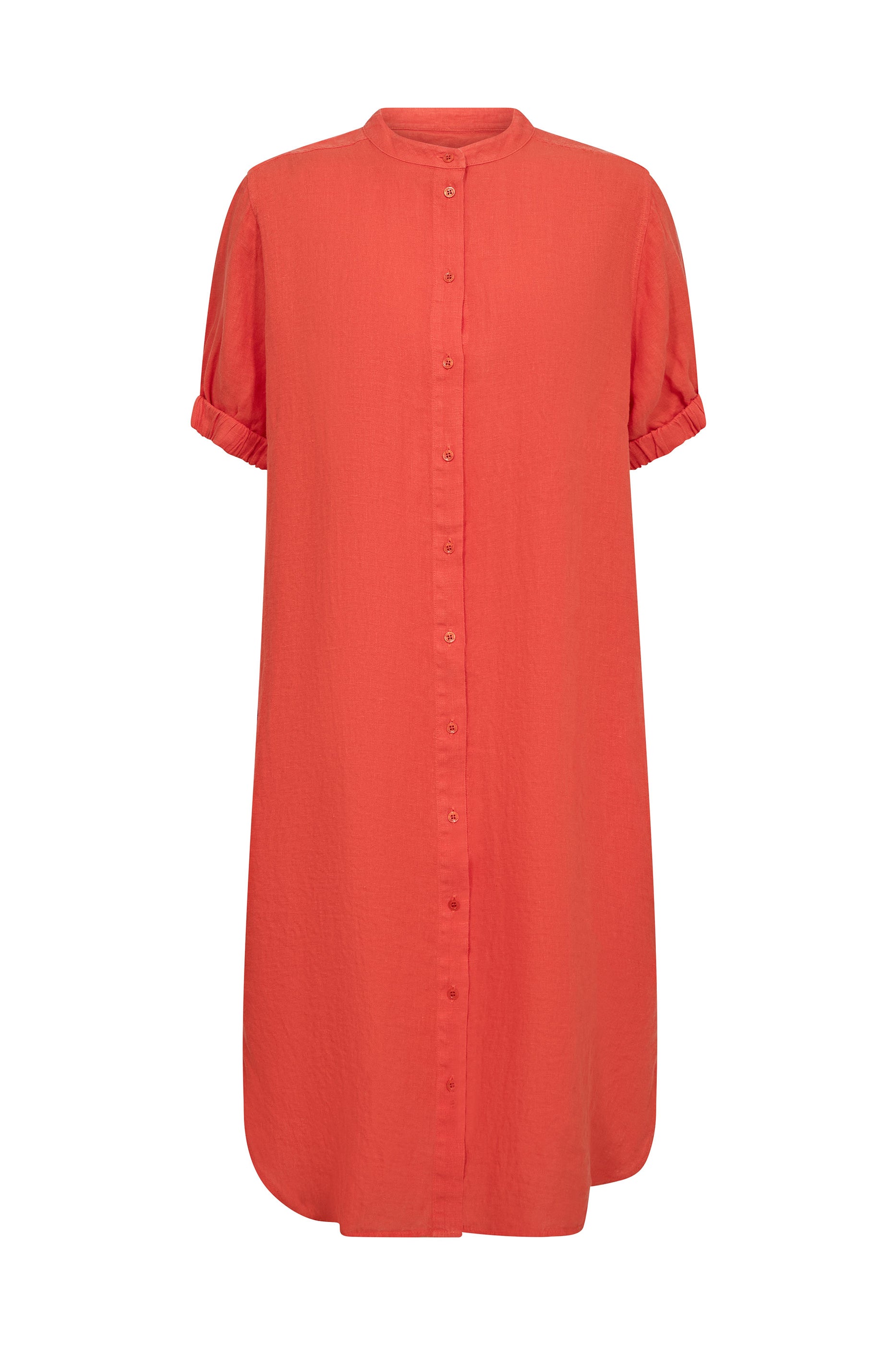 MOS MOSH MMArleth SS Linen Dress - Spicy Orange