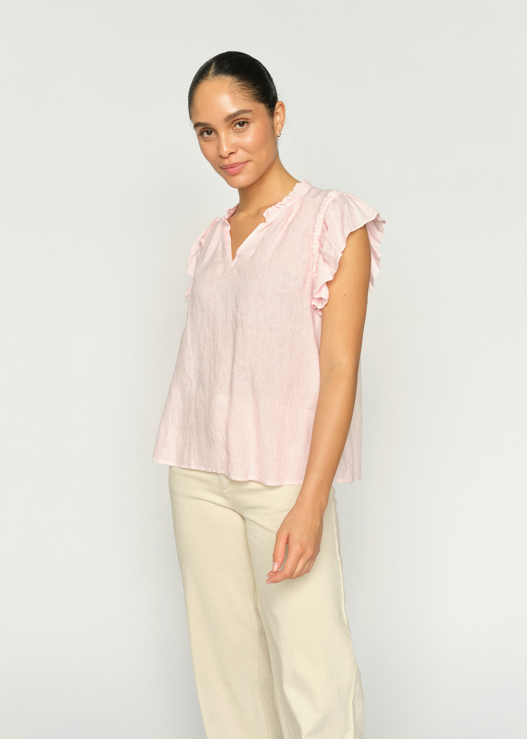 MOS MOSH MMTea Linen Blouse - Ballet Slipper