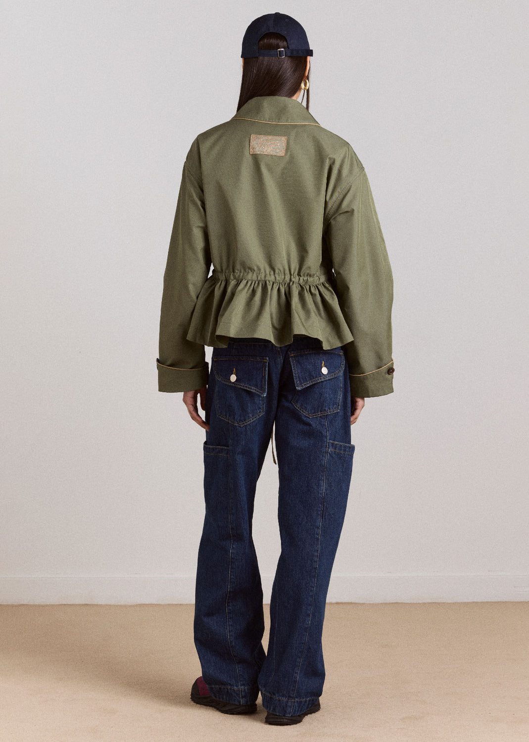 Damson Madder Myrtle Trench - Khaki