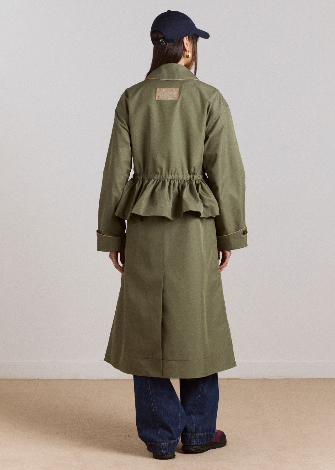 Damson Madder Myrtle Trench - Khaki