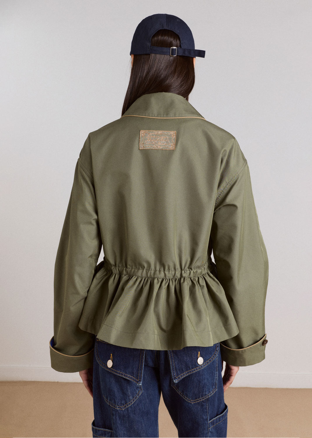 Damson Madder Myrtle Trench - Khaki