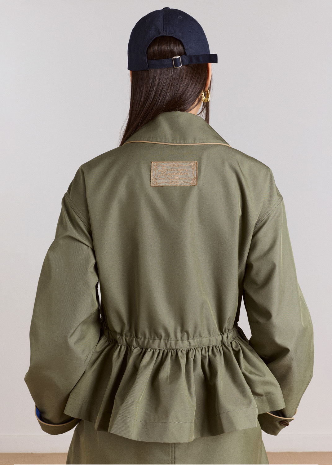 Damson Madder Myrtle Trench - Khaki