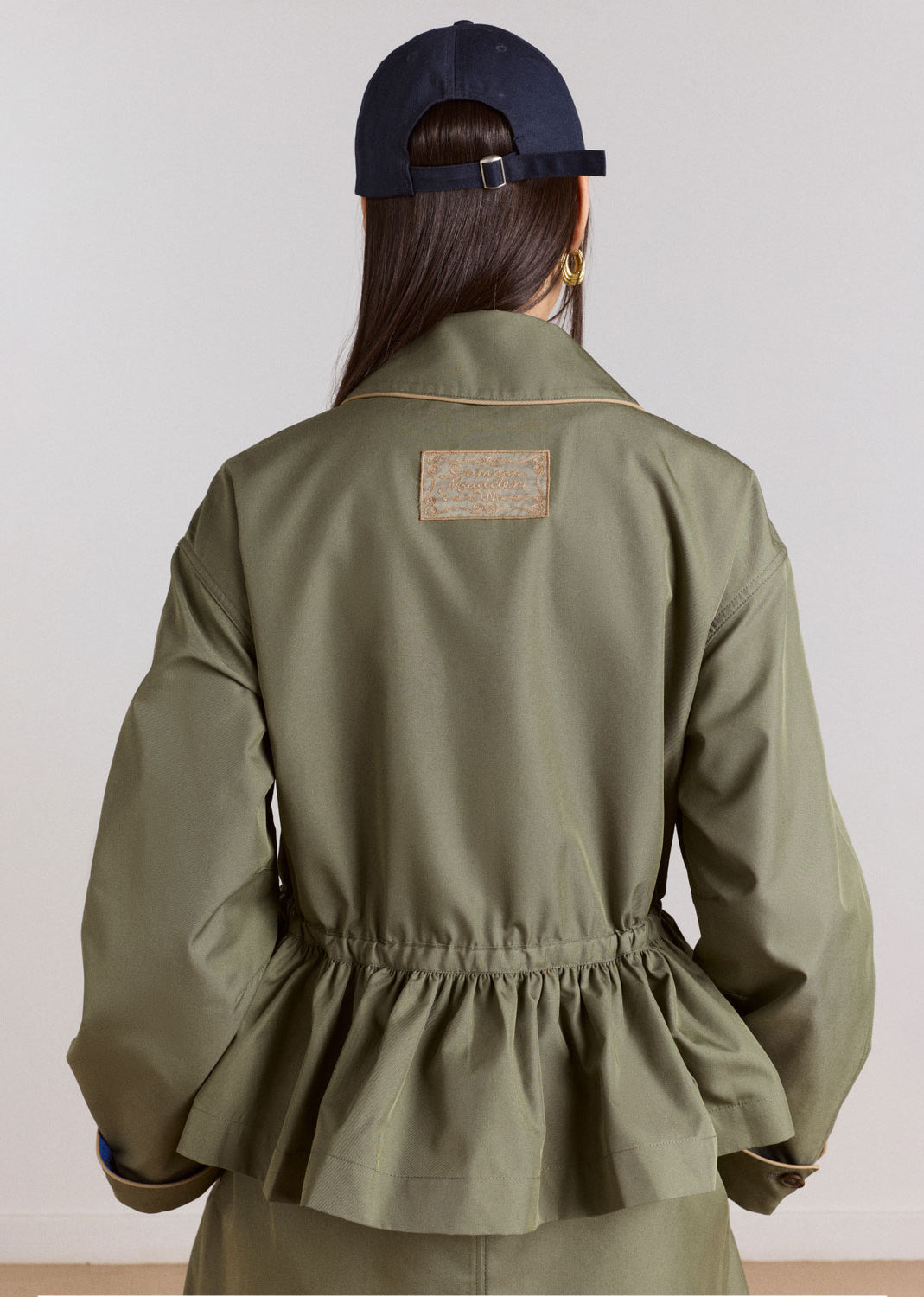 Damson Madder Myrtle Trench - Khaki