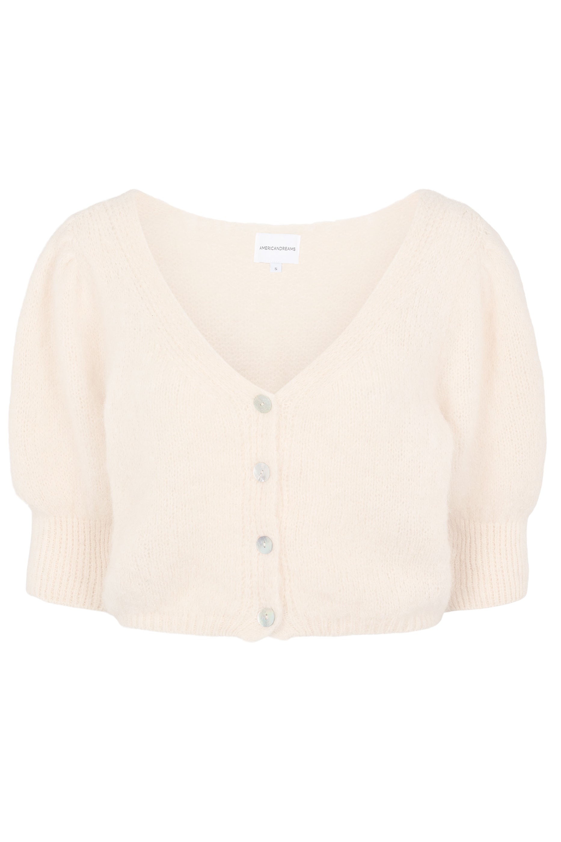 American Dreams Manda Alpaca Cardigan - White