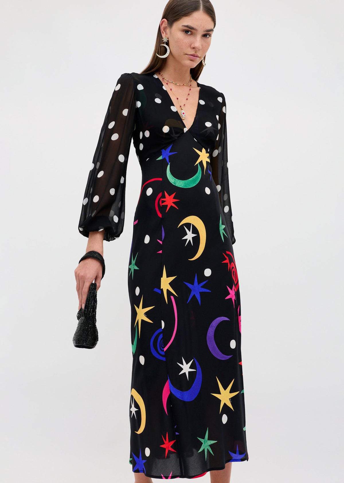 Rixo Melanie Dress - Star Dot Mix