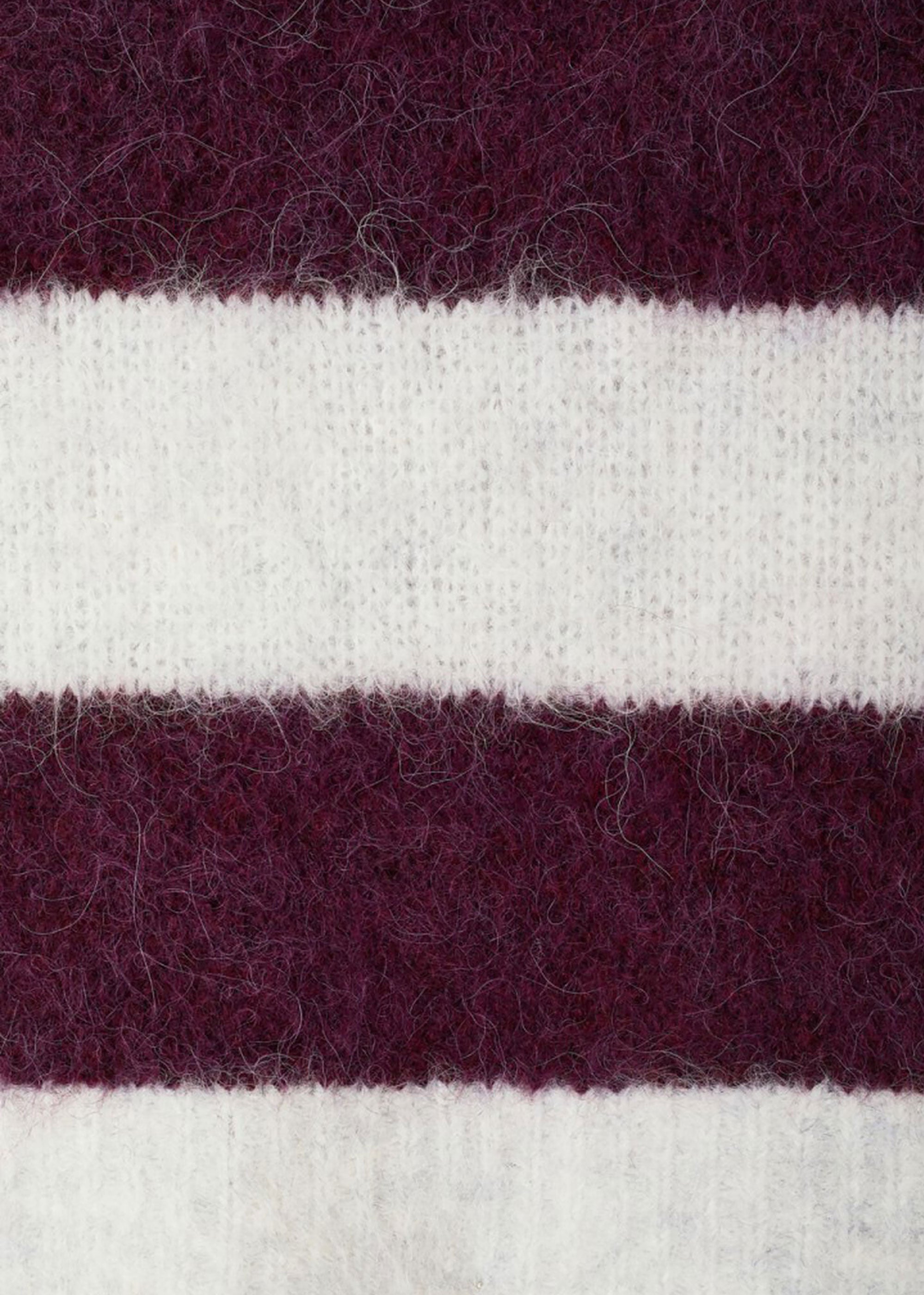 American Vintage Niby Sleeveless Sweater - Cranberry Stripes