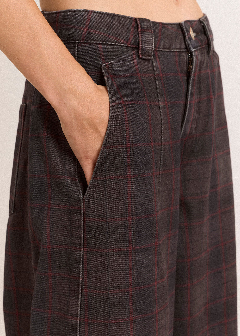 Damson Madder Erika Jeans - Sirius Check