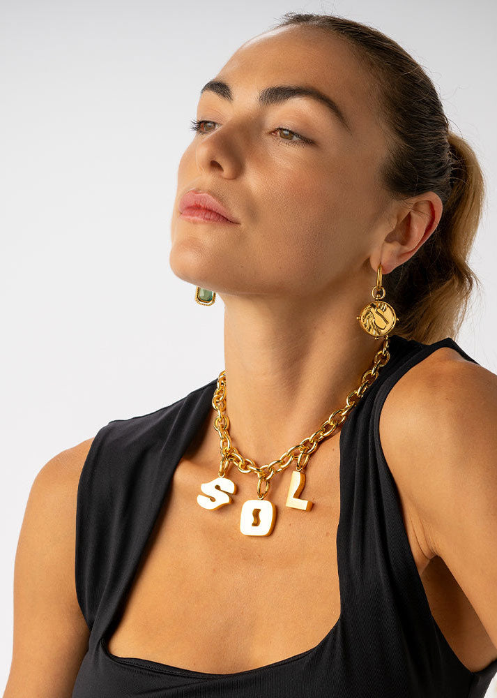 Coluri Letter G Charm - Silver