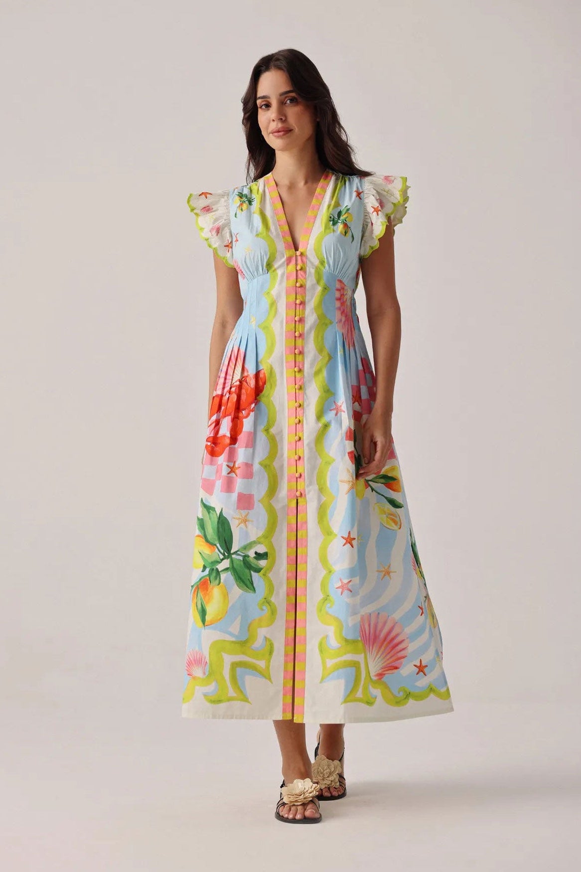 NOIB Estella Maxi Dress - Summer Zest