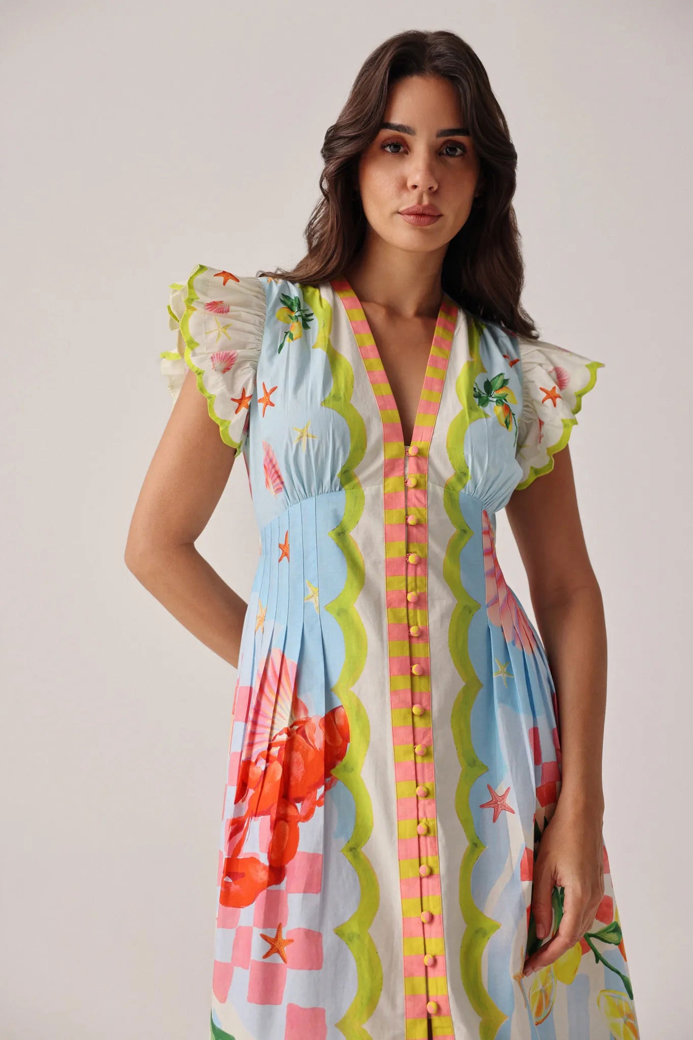 NOIB Estella Maxi Dress - Summer Zest
