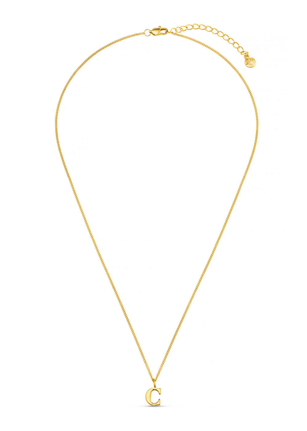 Orelia LUXE Initial Necklace - Gold