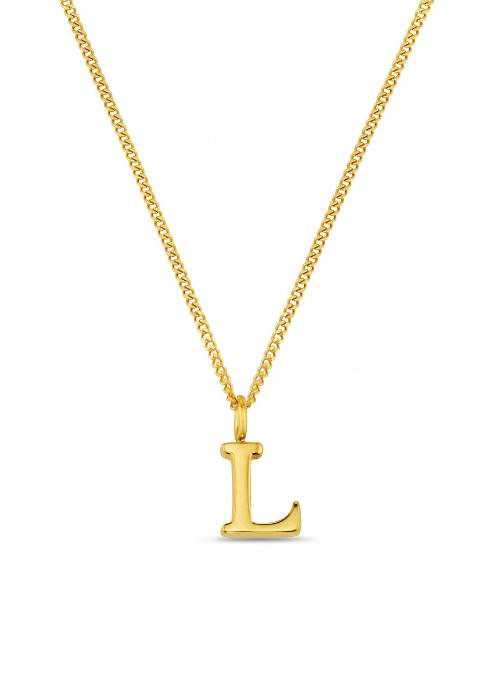 Orelia LUXE Initial Necklace - Gold
