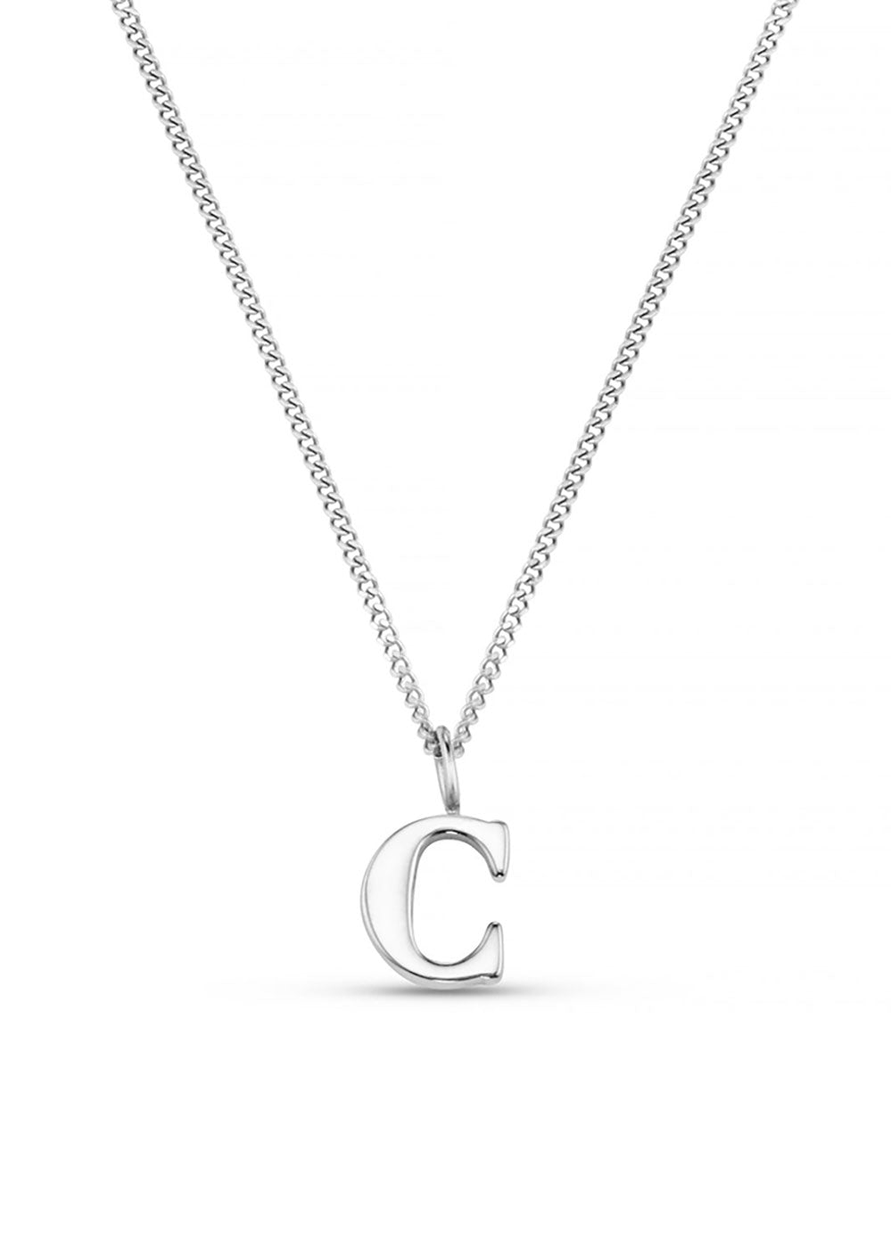 Orelia LUXE Initial Necklace - Silver