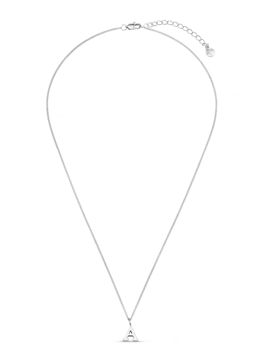 Orelia LUXE Initial Necklace - Silver