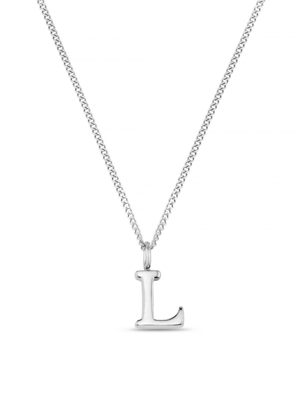 Orelia LUXE Initial Necklace - Silver