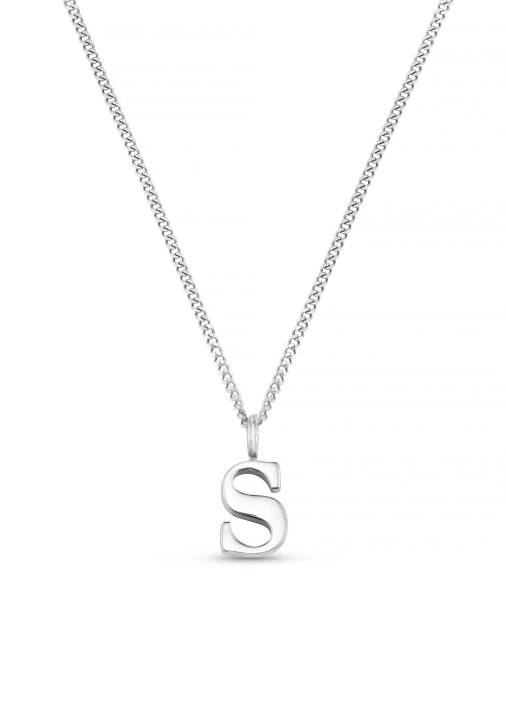 Orelia LUXE Initial Necklace - Silver