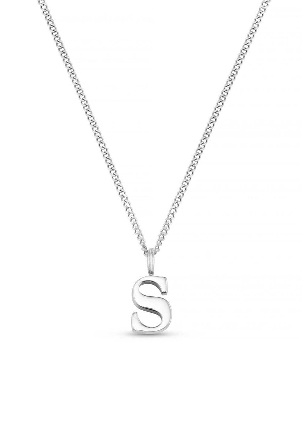 Orelia LUXE Initial Necklace - Silver