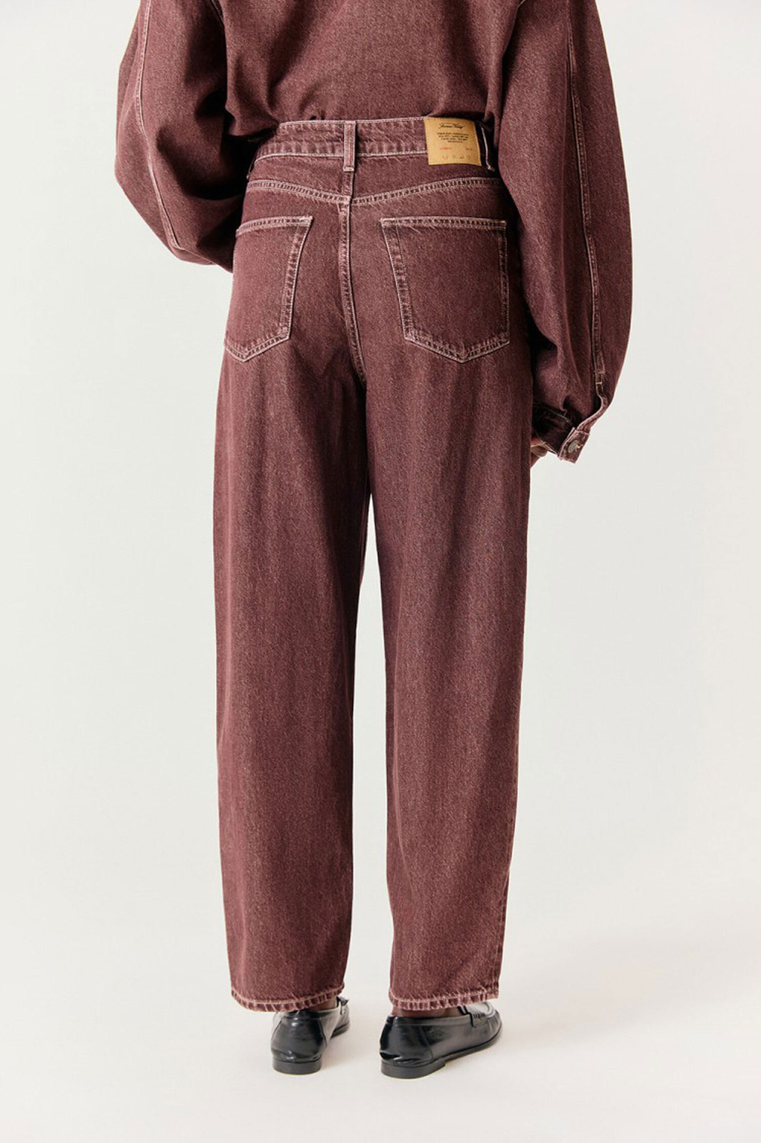 American Vintage Oshow Balloon Jeans - Grape
