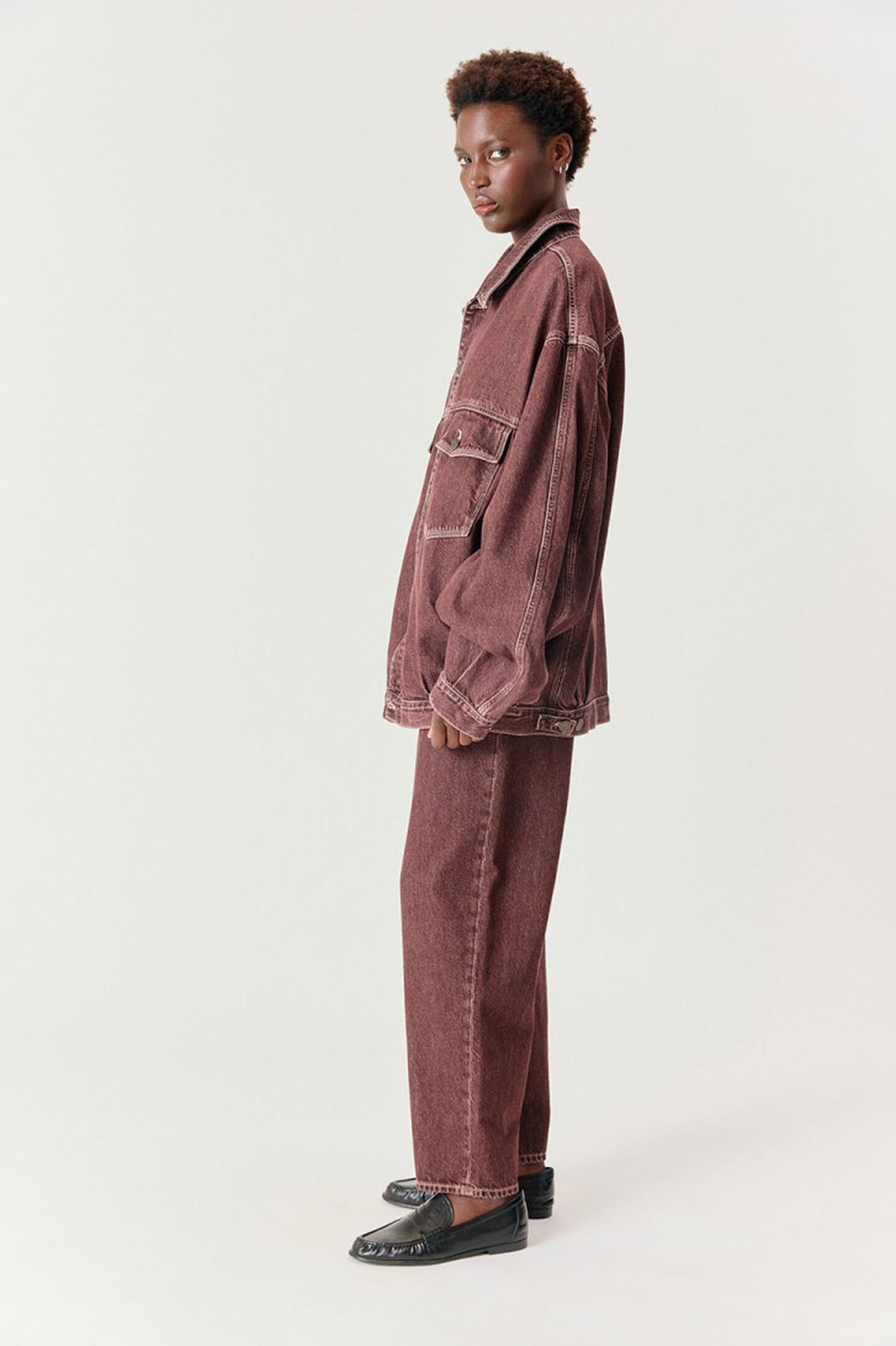 American Vintage Oshow Balloon Jeans - Grape