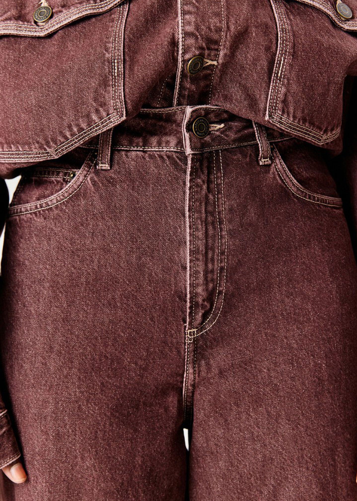 American Vintage Oshow Balloon Jeans - Grape