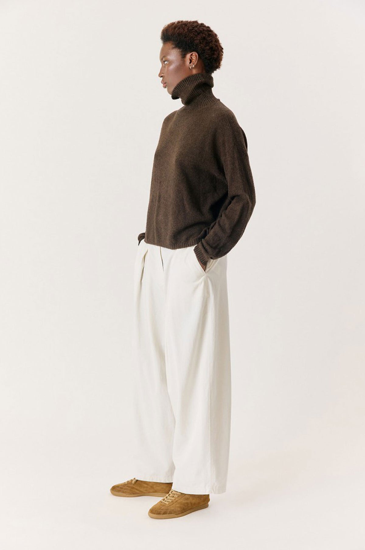 American Vintage Ouity Sweater - Coco Melange