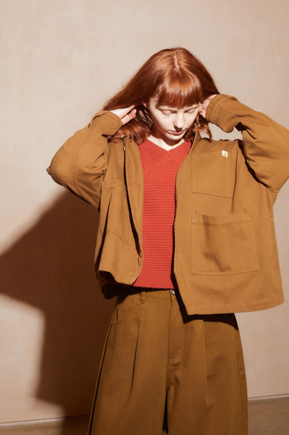 L.F.Markey Oversized Chore Coat - Tobacco