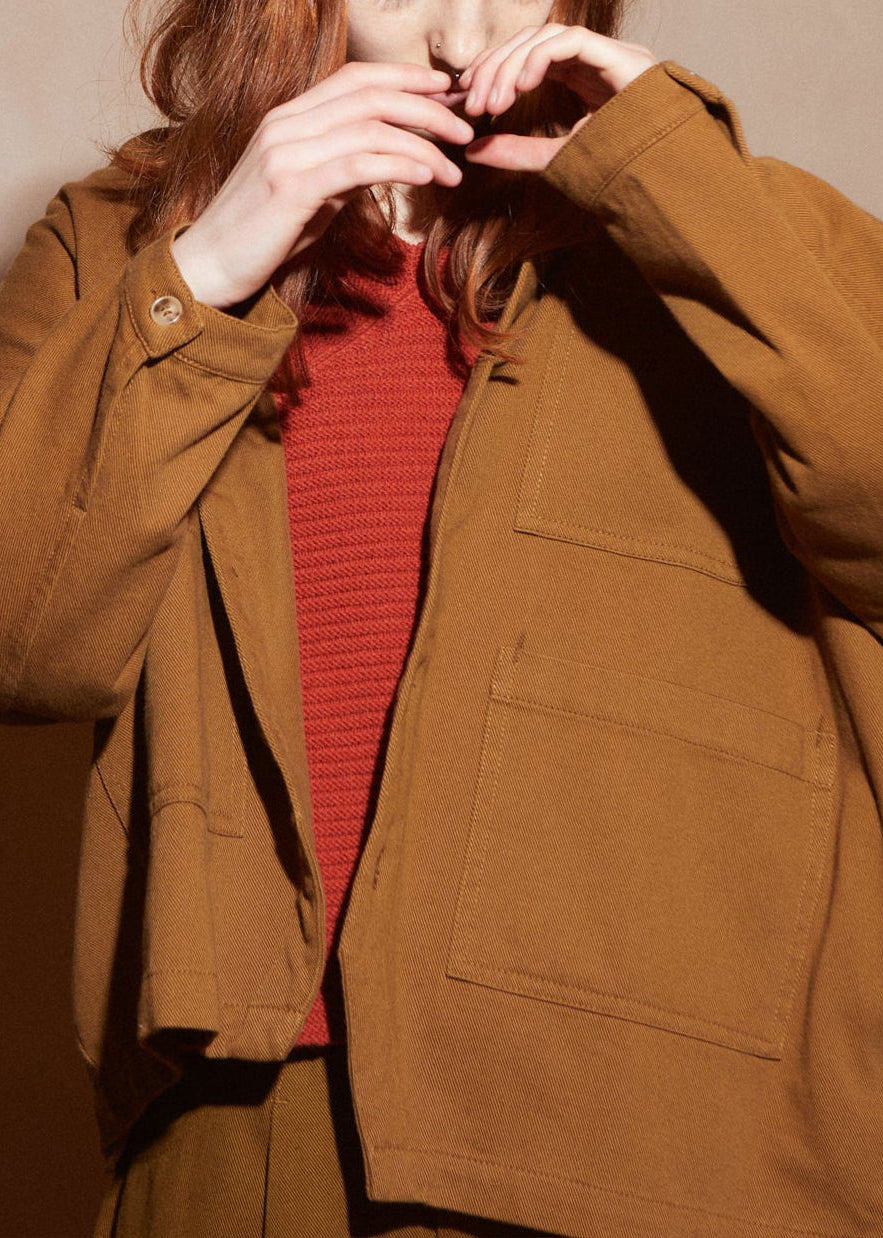 L.F.Markey Oversized Chore Coat - Tobacco