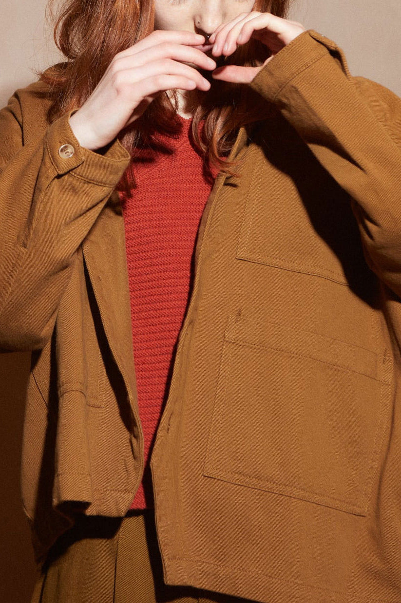 L.F.Markey Oversized Chore Coat - Tobacco